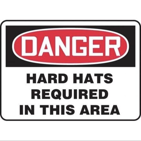 Accuform OSHA DANGER SAFETY SIGN HARD HATS MPPE132XT MPPE132XT